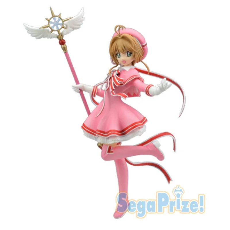 

SEGA PM Original 22Cm Kinomoto Sakura Action Figure Cardcaptor Sakura Toys For Kids Gift Collectible Model Ornaments