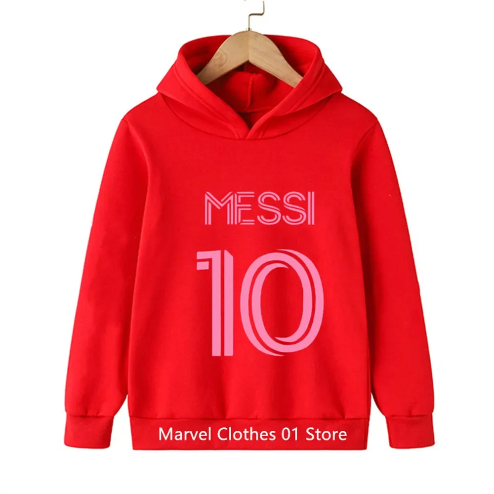 Football Superstar Girls Clothing Children Fashion Boys Messi Hoodie Kids Clothing Spring Autumn Sports Suit Tracksuit