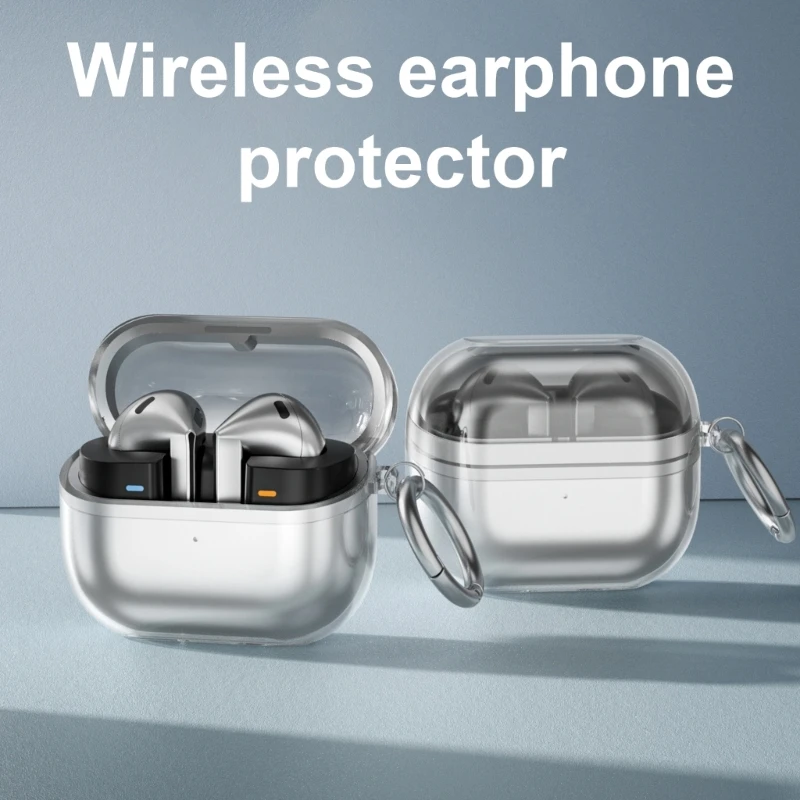 Transparent TPU Protective Case For Galaxy Buds 3 Pro Earphone Full Coverage Protector Dustproof Shockproof Cover Sleeve