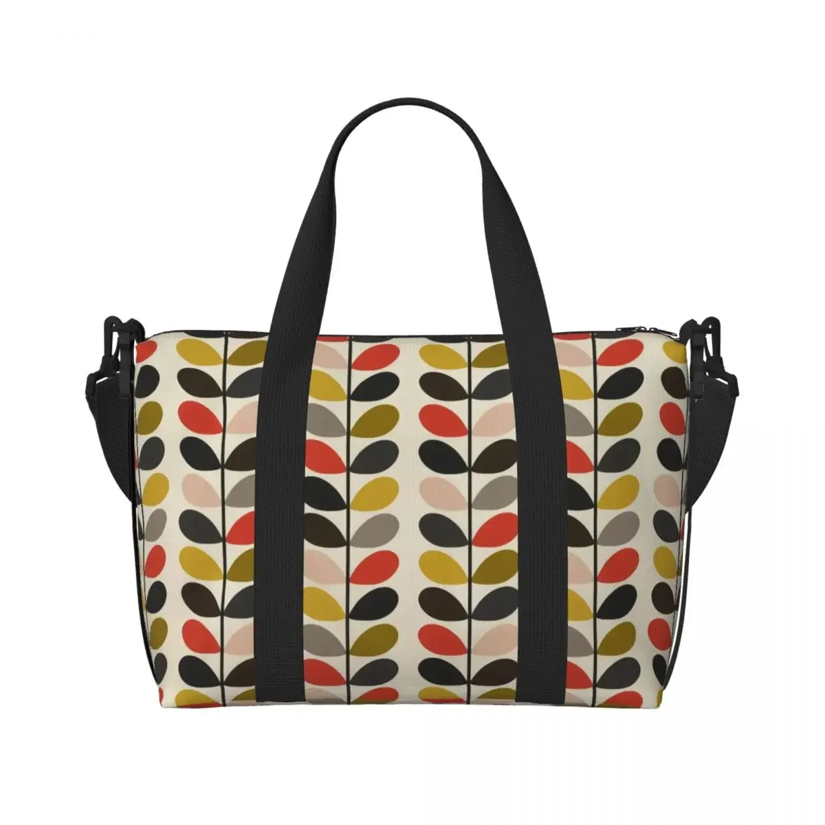 Custom Orla Kiely Multi Stem Beach Tote Bag Women Extra Large Gym Carry On Flowers Floral Abstract Travel Shopping Bags
