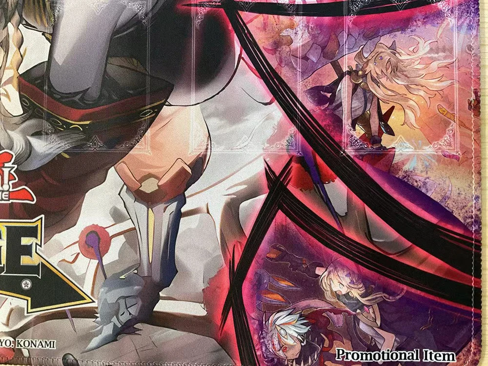 YuGiOh Fusion Dispatch Playmat DIY Fallen of Albaz TCG CCG Blazing Cartesia، حصيرة ألعاب بطاقات التداول الفضيلة لوحة الماوس المطاطية