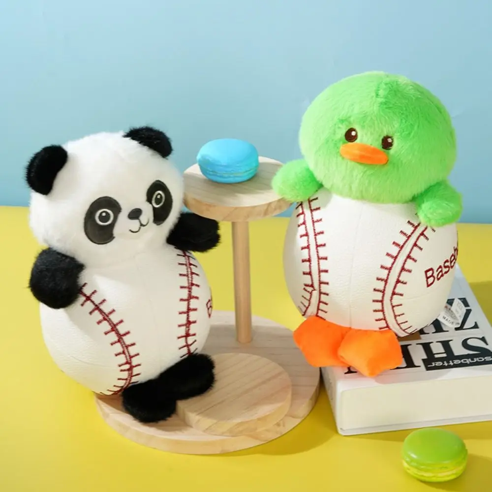 

Sports Series Tennis Raccoon Plush Toy Soft PP Cotton Baseball Duck Plush Dolls Comfortable Cartoon Basketball Pig Plush Toy