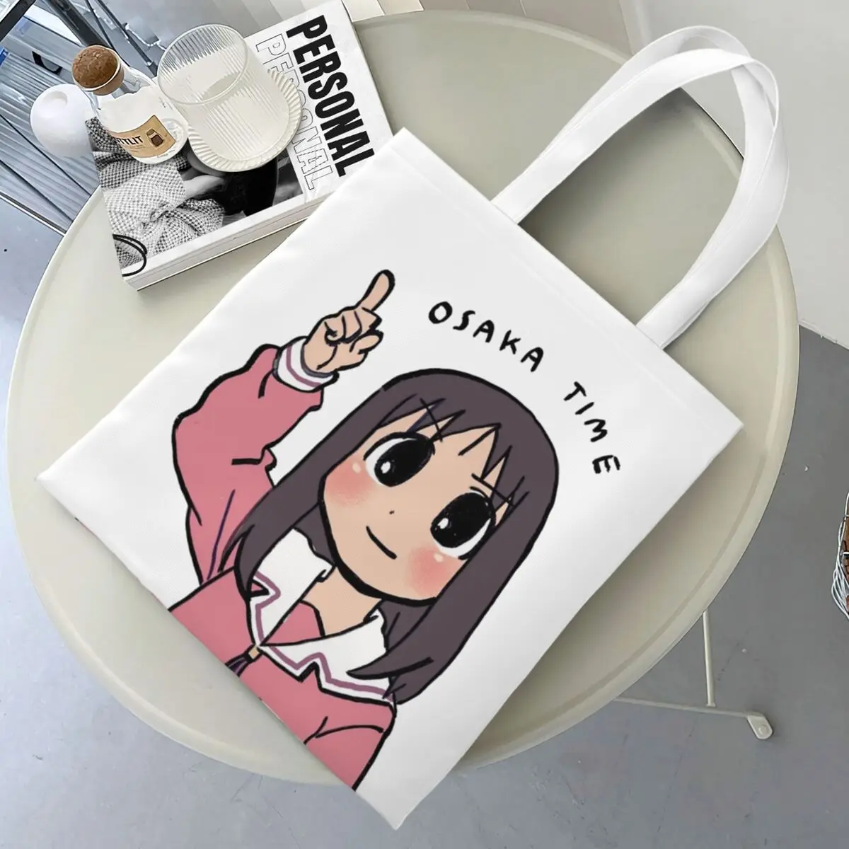 

Osaka Time Ayumu аниме Azumanga Daioh холщовая большая сумка многоразовая большая вместительная продуктовая сумка для женщин сумки для покупок