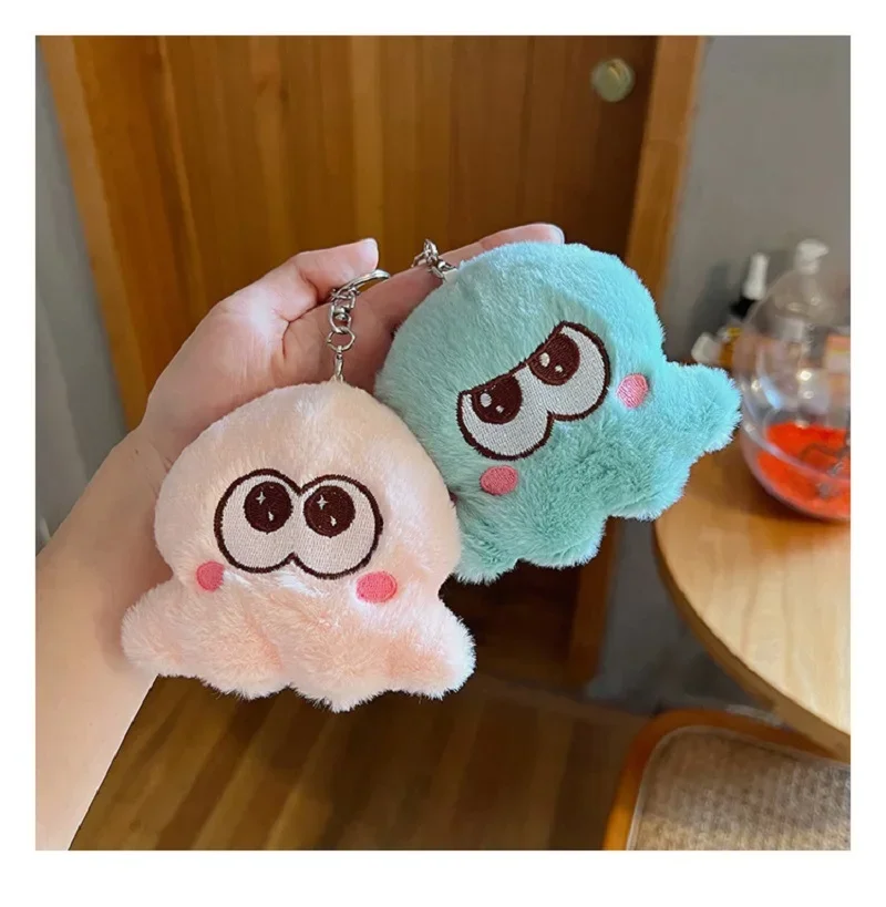 Hot Sale Splatoon 10cm Plush Keychain Squid Plush Doll Toy Stuffed Animal Doll Pendant Kawaii Christmas for Kids Gift