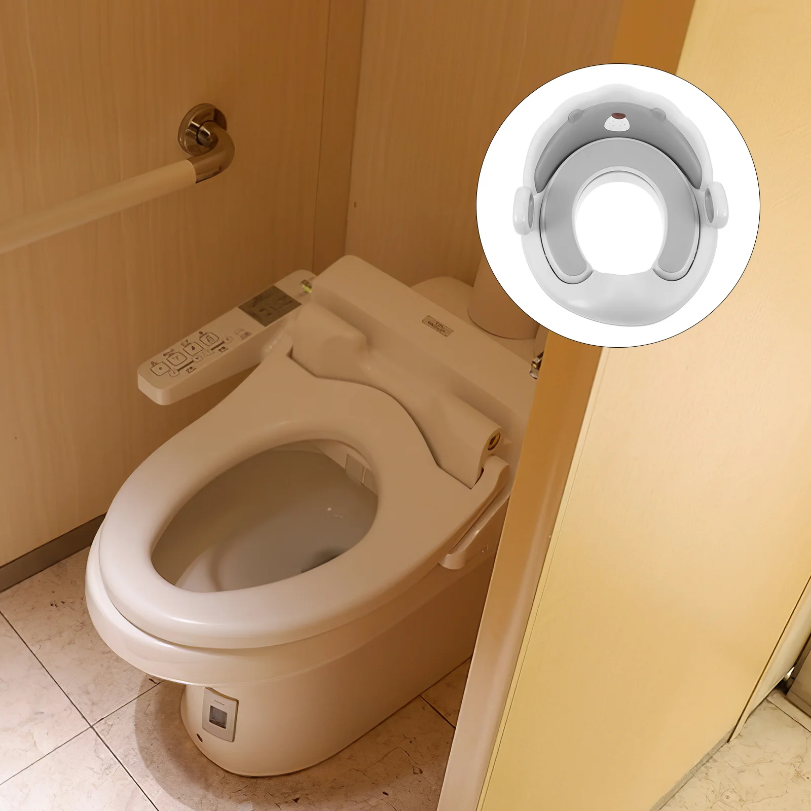 

Children'S Toilet Seat Pp Tpe Washable Reusable Folding Portable For Toddler Potty Training Universal Fit Bathroom Accessory