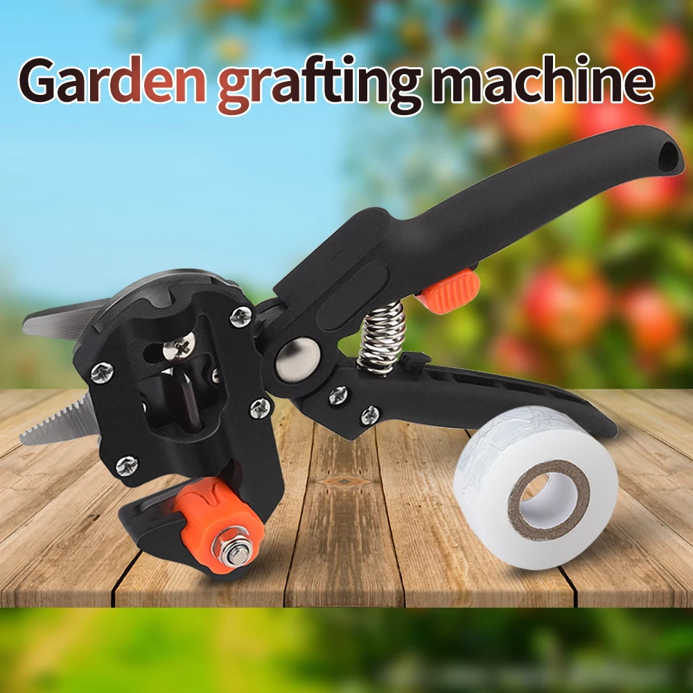 Grafting Pruner Multi-function 2-in-1 Garden Grafting Tool Fruit Tree Grafting Scissors Pruning Tool Kit