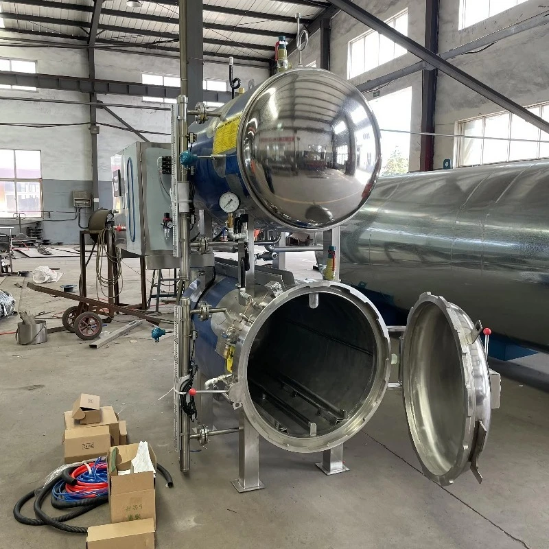 Industrial Water Spray Steam Autoclave Retort Sterilizer Glass Tin Can Food Processing Equipment OEM Customized