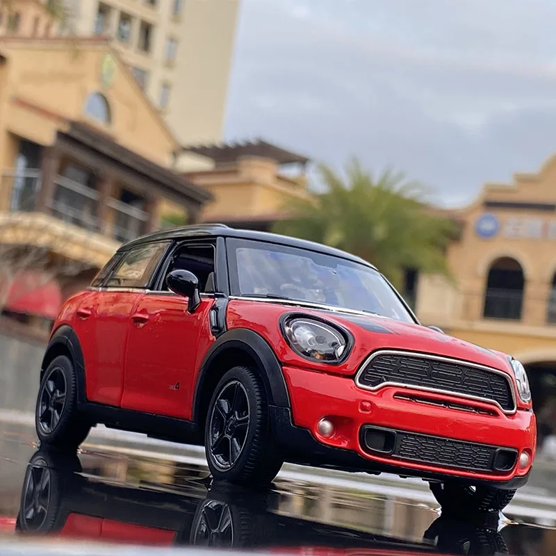 1/24 Mini Countryman Coopers Alloy Car Model Diecast Metal Toy Vehicle Car Model Simulation Miniature Scale Collection Kids Gift