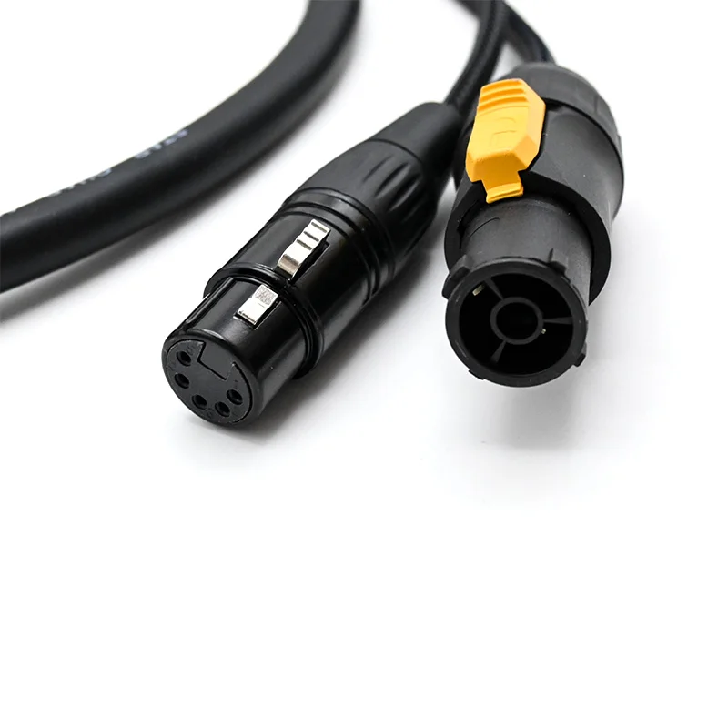 IP65 True1 Powercon 5 Pin DMX Combo Cable 1m 1.5m 2m 3m 5m True One Power Data Hybrid Cable for Outdoor Stage Lighting image 4