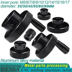 1Pcs black Aluminum Alloy Mini Handwheel For Lathe/Miller mechanical hand wheel Automation equipment parts CNC lathe processing