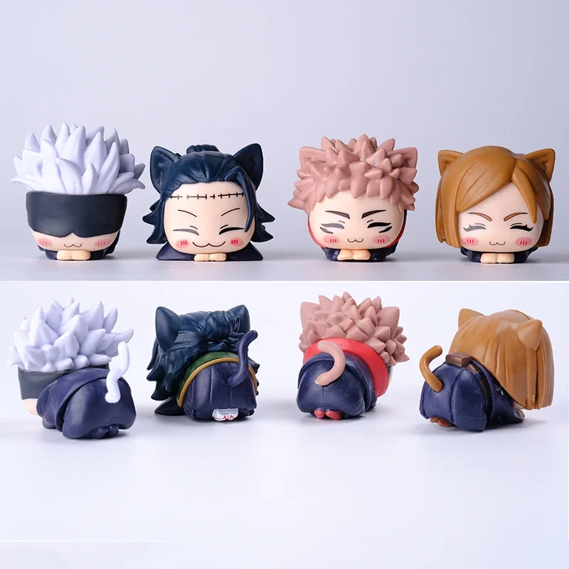 Satoru Gojo Figure Kawaii Geto Suguru Action Figurine Cute Yuji Nobara Anime Jujutsu Kaisen Statue Decoration Table Accessories
