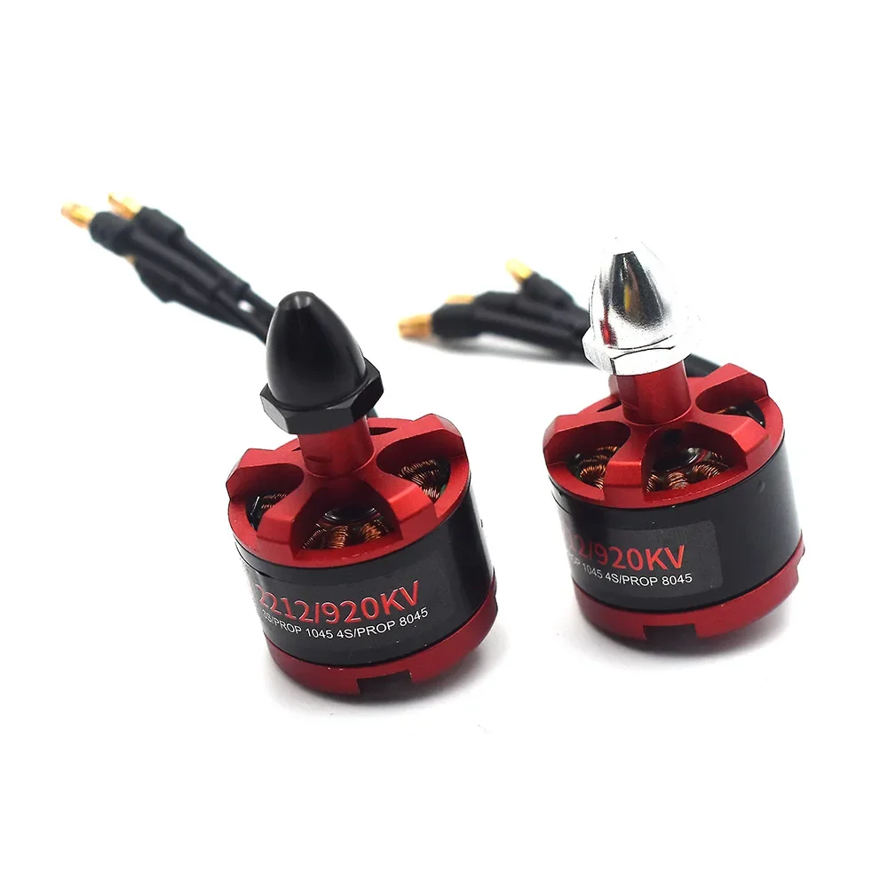 มอเตอร์ไร้แปรงถ่าน CW ccw 2212 920KV ใหม่พร้อมขั้วต่อ3.5มม. สำหรับ F450 F550 S550 F550โดรนสี่ใบพัดแบบ DIY