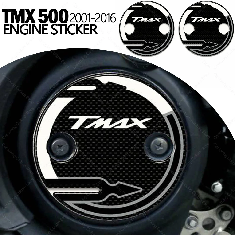 

For TMAX 500 530 T-MAX 2001-2016 Motorcycle Accessories Waterproof Protective Sticker Engine Sticker 3D Epoxy Protective Sticker