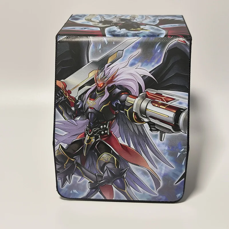 Yu Gi Oh Card Box Diy Blackwing Gram The Shining Star Ocg Tcg Ptcg Trading Card Storage Box Pu Leather Collection Box 100+