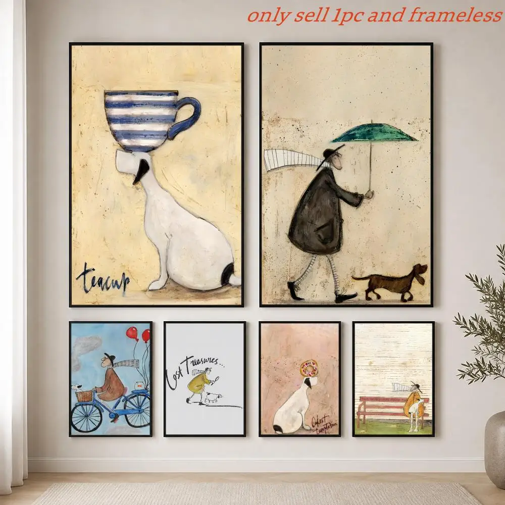 Minimalist art style S-sam toft art Poster HD Hot Theme Singer/OST/Movie/Anime-Waterproof Self-Stick Home Decor