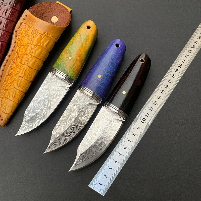 سكاكين Edc متعددة المهام للاستخدام اليومي في المنزل في الهواء الطلق، سكين تكتيكي من Bushcraft يأتي مع غطاء حماية سكين سهل الحمل