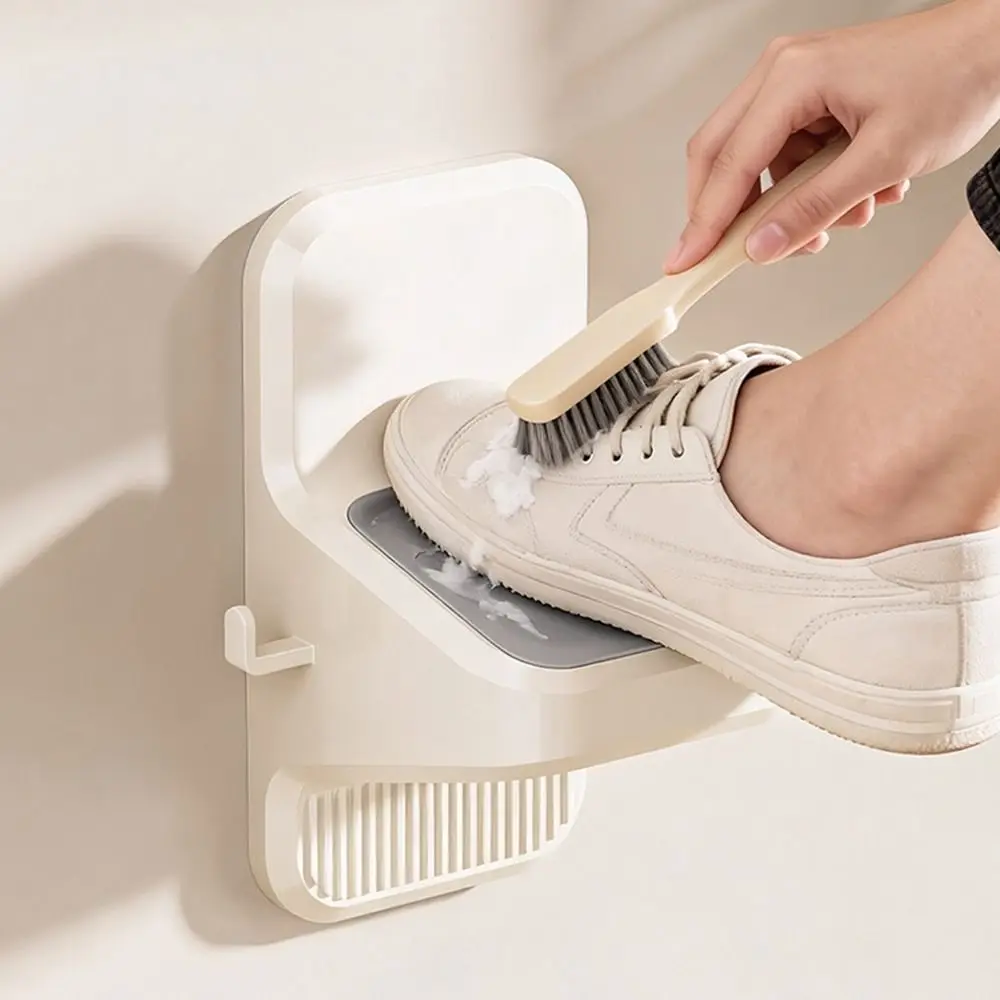 Self-Adhesive Shower Foot Rest Wall Mounted Slip-Resistant Bathroom Foot Stool Adjustable Waterproof Shaving Leg Step Shower