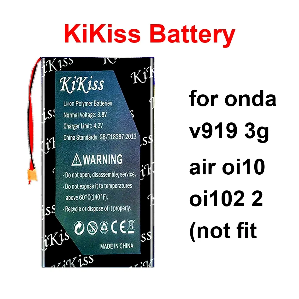 

Аккумулятор для ноутбука с быстрой зарядкой 12300-12500 мАч для Onda V919 3G Air OI10 OI102 2 (не подходит)