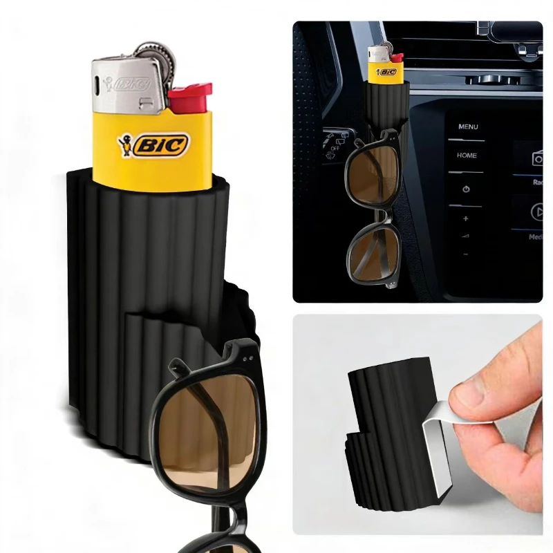 

Universal Silicone Car Lipstick Holder Portable Small Item Organizer Rack Car Holder for Chap Stick,Car Lip Balm Holder for Girl