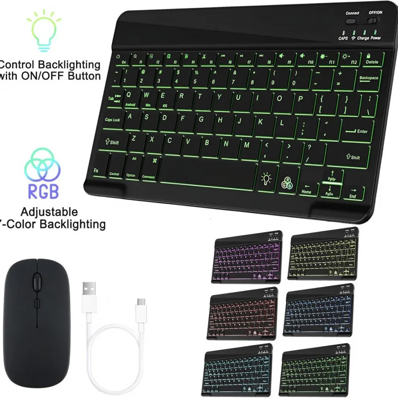 For Samsung Galaxy Tab S6 Lite 10.4 inch P610 P615 P620 With Backlit Keyboard Detachable Keyboard Case For Galaxy Tab P625 P613