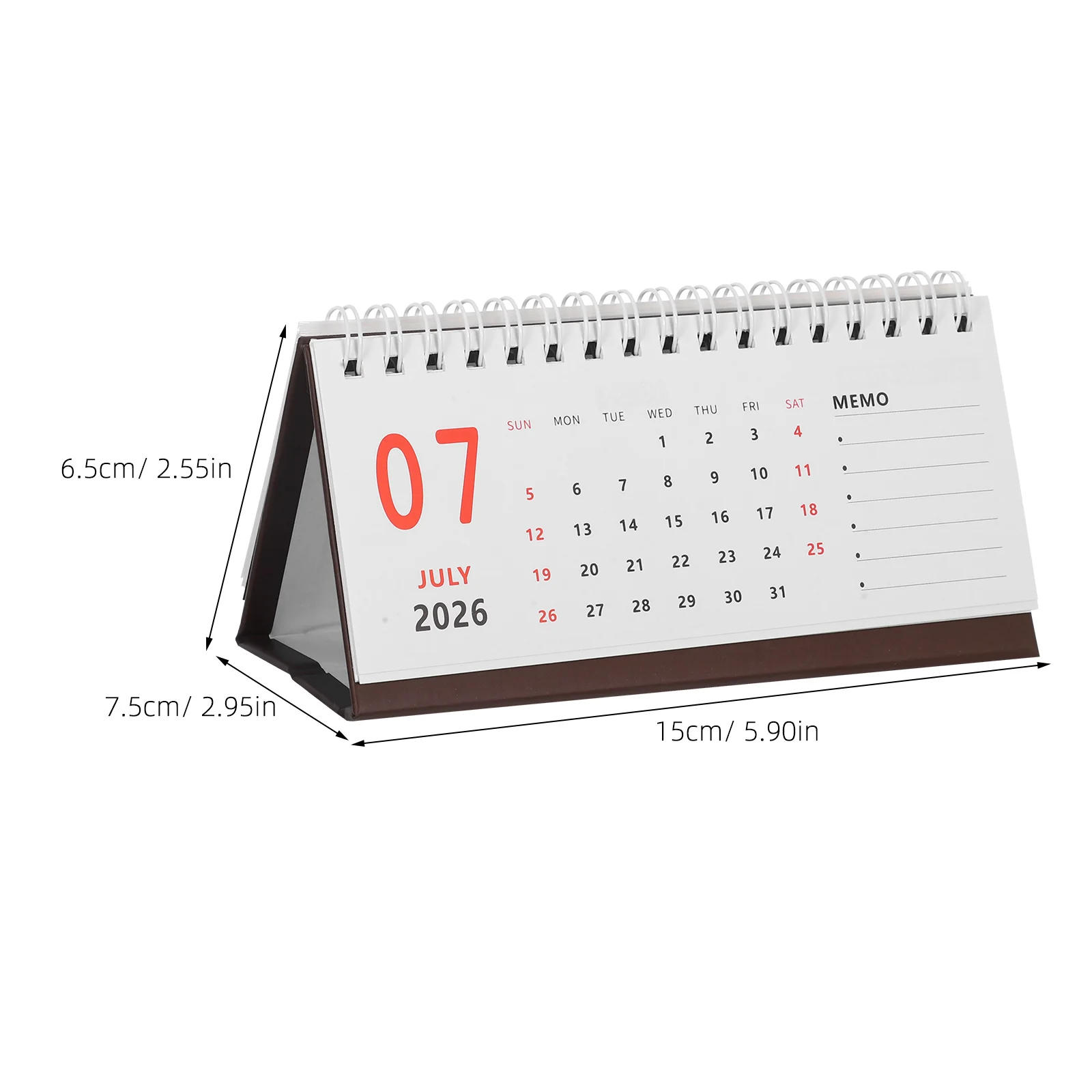 تقويم مكتبي صغير 2025-2026 تقويم مكتبي قائم مدمج لتخطيط الجدول اليومي منظم ديكور المنزل والمكتب #6