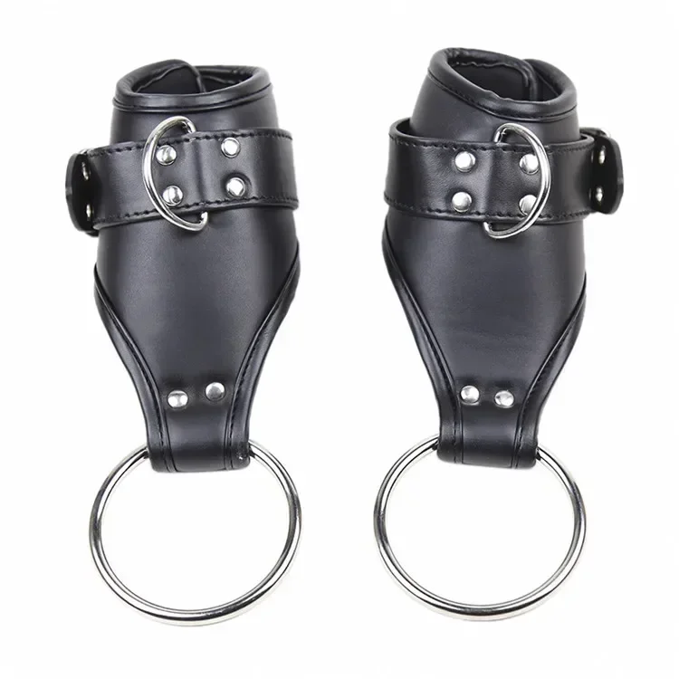 PU Leather Handcuffs For Adjustable Sex Ankle Cuff Restraints Slave Bondage Bracelet BDSM Women Erotic Adult Cosplay Sex Toys