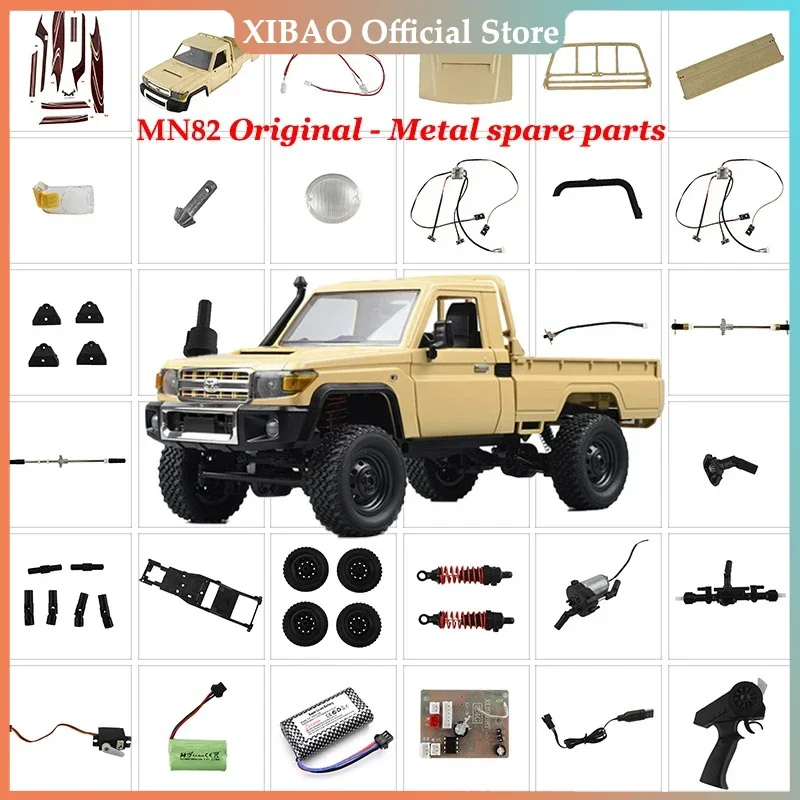 

MN MN82 LC79 1/12 RC Car Original Parts Tires Remote Controller Circuit Board Charging Cable Steering Gear Wave Box Assembly