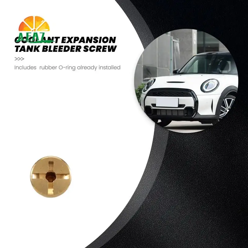 

AEA7-17111712788 Radiator Overflow Coolant Expansion Tank Bleeder Screw Gold For BMW E36 E39 E46 Etc.