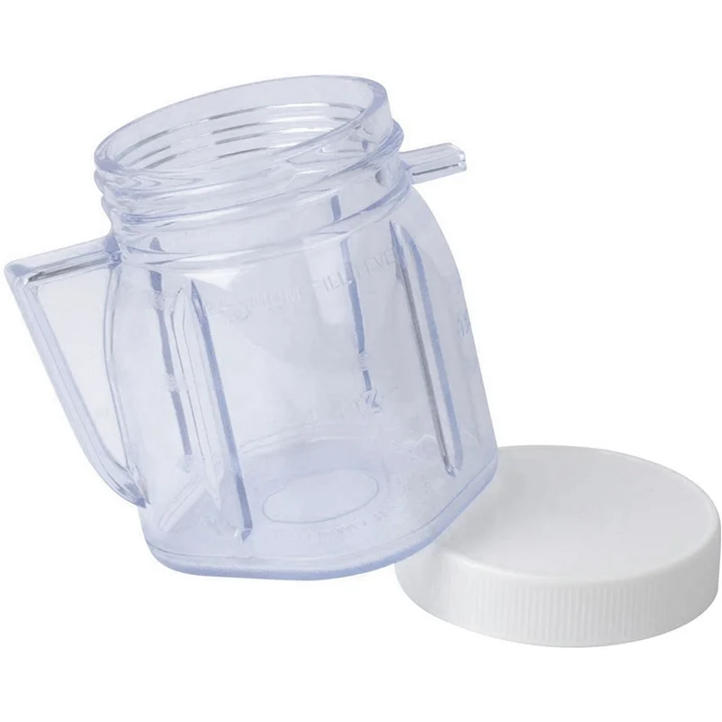 YCOC-For Oster Blender Replacement Parts, 4937 Mini Osterizer Blender Jar Accessory, Cup Mini Plastic Jars With Lids (3 Pack)