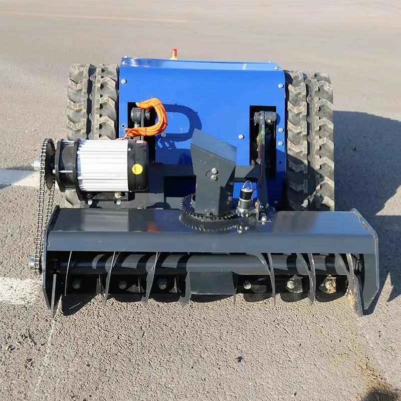 Customized Remote Control 3 In 1 Crawler Snow Blower Snow Blower Mower Electric High Power High Lift Snow Thrower