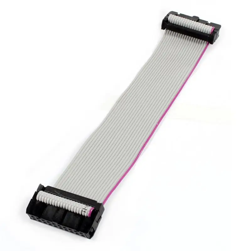DT17 6 Pieces 2.54 mm Pitch 20 Pin F/F IDC Flat Ribbon Cable Connector for Photoelectric Switch NPN NO DC 6-36V 30cm