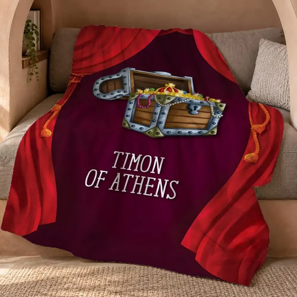Timon Of Athens Throw Double Sided Flannel Throw Blanket Soft Travel Camping Sofa Bed Home