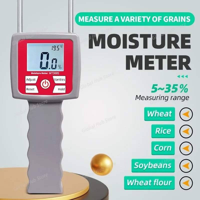 Grain Moisture Meter Grain Meter Corn Wheat  Meter Soybean Flour Test Dry and Wet