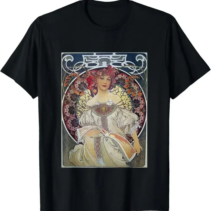 Daydream Mucha Dream Art Fantasy Elegant Nouveau T Shirt