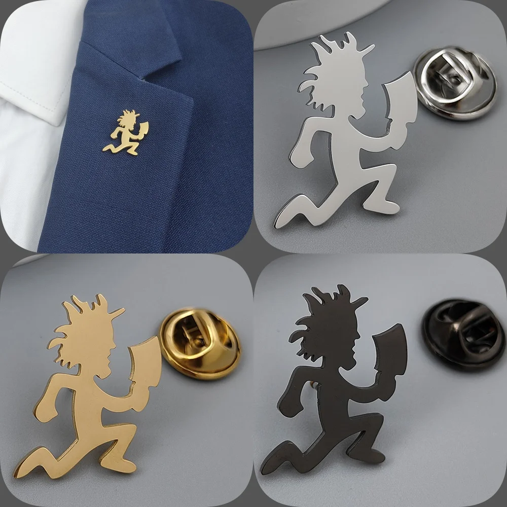 New Halloween Butcher men's lapel pin, fashionable metal badge, Halloween style brooch, suitable for dinner parties