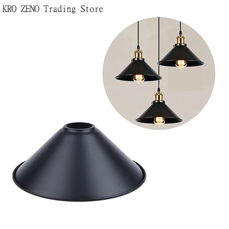 Black Iron Lampshade American Retro Industrial Style Chandelier Wall Lamp Table Lamp Lampshade For Restaurant Clothing Store