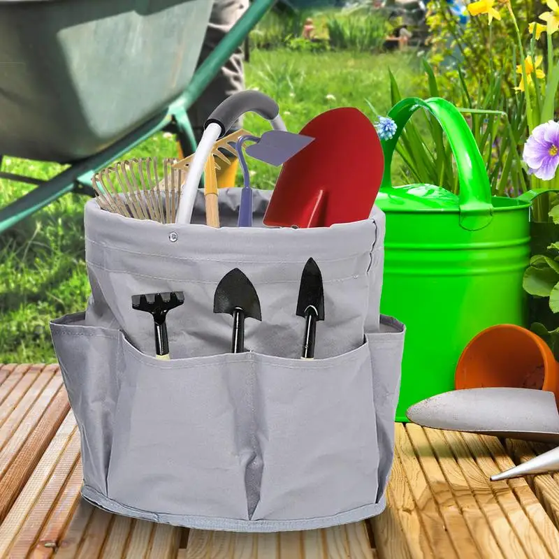 Imagem -06 - Garden Tool Basket Bucket Organizer Pouch Storage Bolsa Gardening Tool Bolsa Hand Tool Bolsa Planting Props Shopping Camp