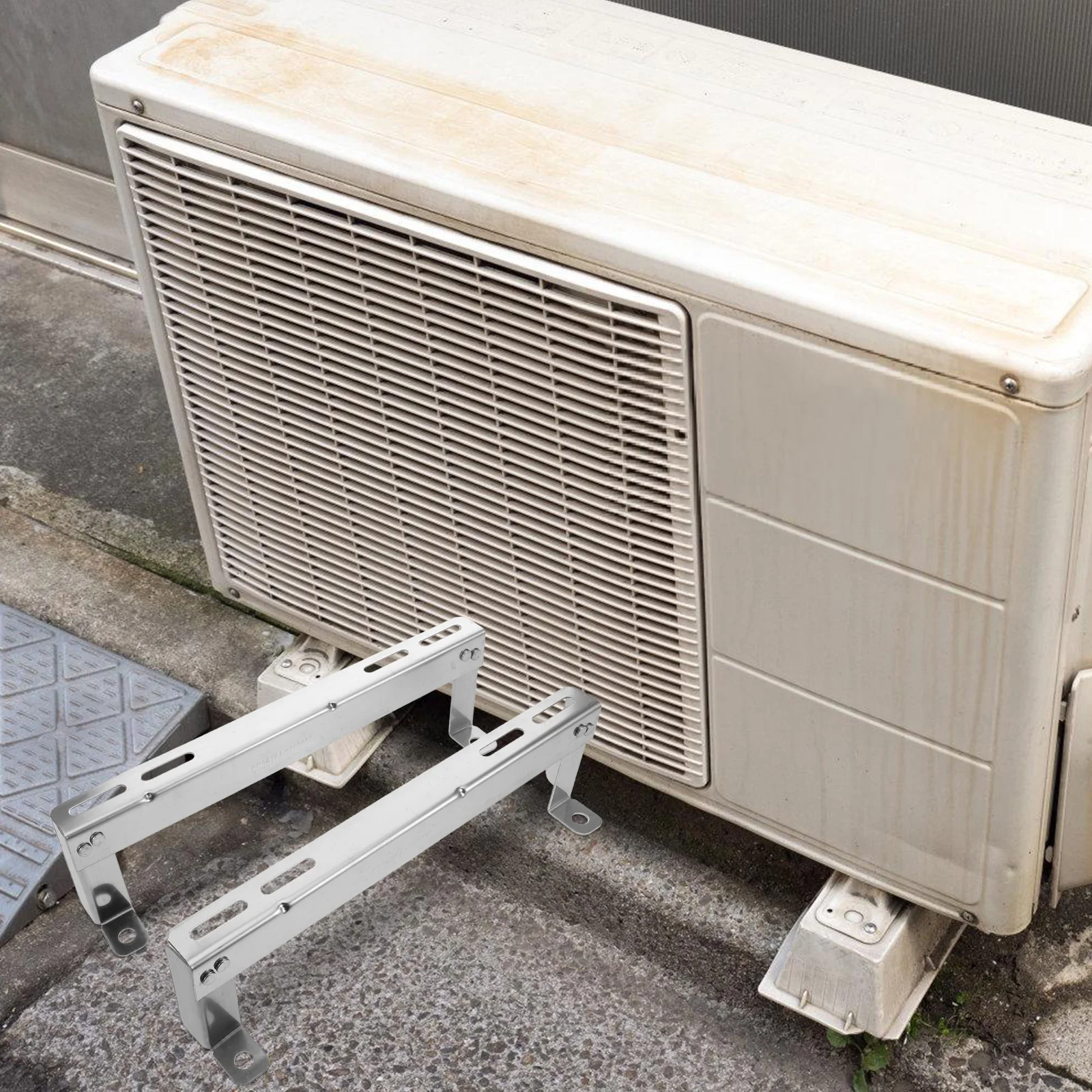 

Air Conditioner Bracket Mounting Wall Rack Stainless Steel Support External Unit Adjustable Easy Installation