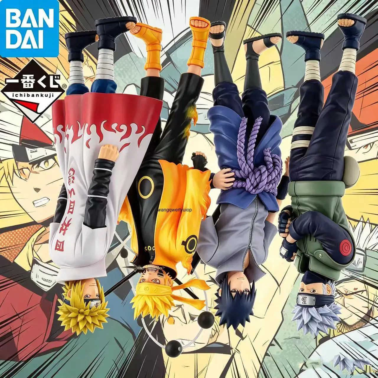 In Stock BANDAI Ichiban Naruto Shippuuden Tsumugareruhi no Ishi Namikaze Minato Hatake Kakashi Uzumaki Anime Figure Action Toys