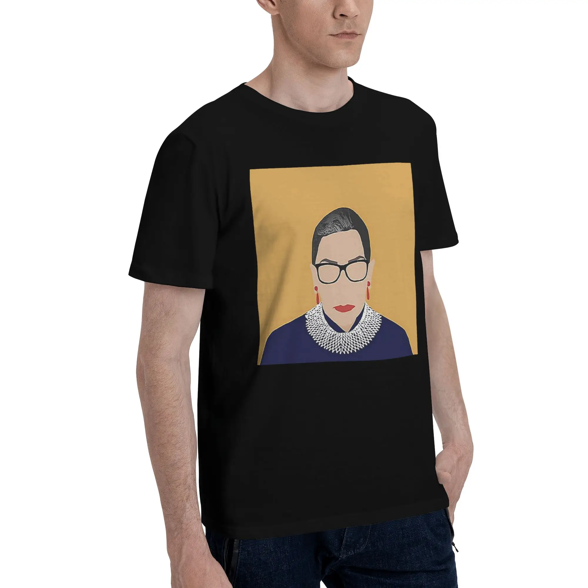 

Ruth Bader Ginsburg Men T-Shirt Plus Size T Shirts Men's O-Neck Cotton Tees Short Summer Male