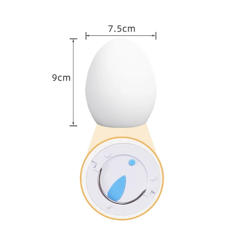 Silicone LED Night Light Mini LED Luminous Egg Lamp Children's Toy Light Sleeping Bedside Night Lights