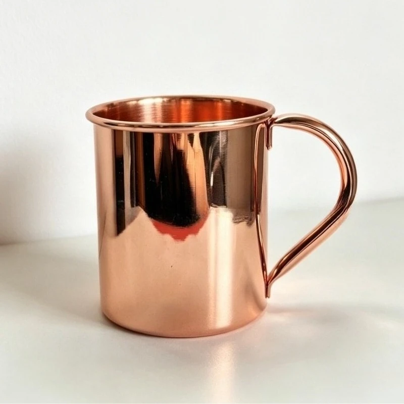 400ml Galvanisch Verkupferter Moscow Mule Becher Langlebige Kupferfarbene Bierkrüge Kaffeetasse Milchbecher Galvanisch Verkupferter Becher Trinkgefäß – Detail 5