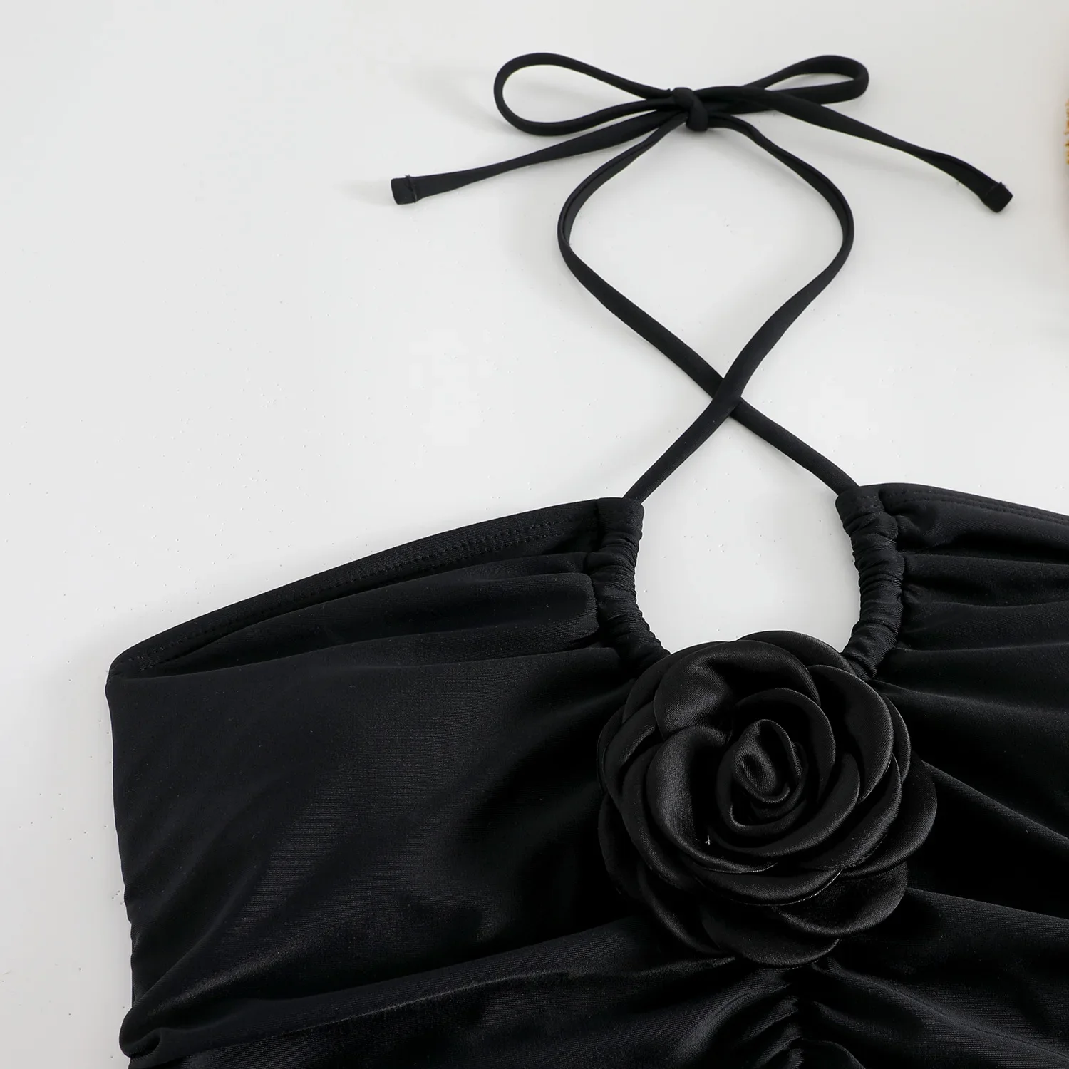 2024 traje de baño de flores 3D de una pieza, traje de baño Vintage ajustado para mujer, bañadores sexis, traje de baño para nadar, ropa de playa femenina blanca