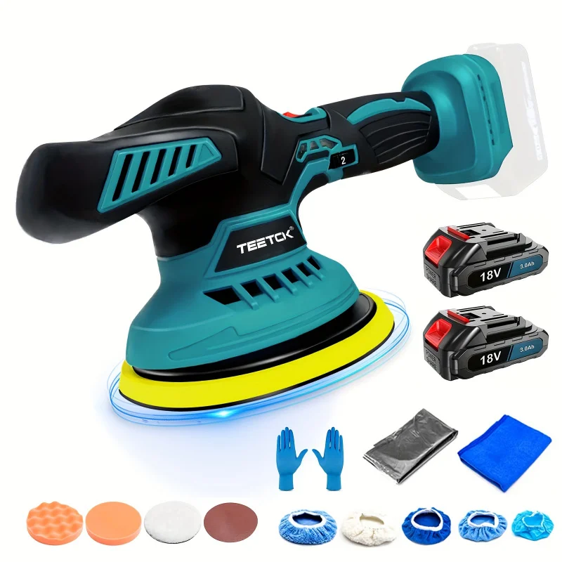 Cordless Car Buffer Polisher, Electric Car Polisher Polishing Pads & Sandpapers For Car Polishing, Family Cleaning