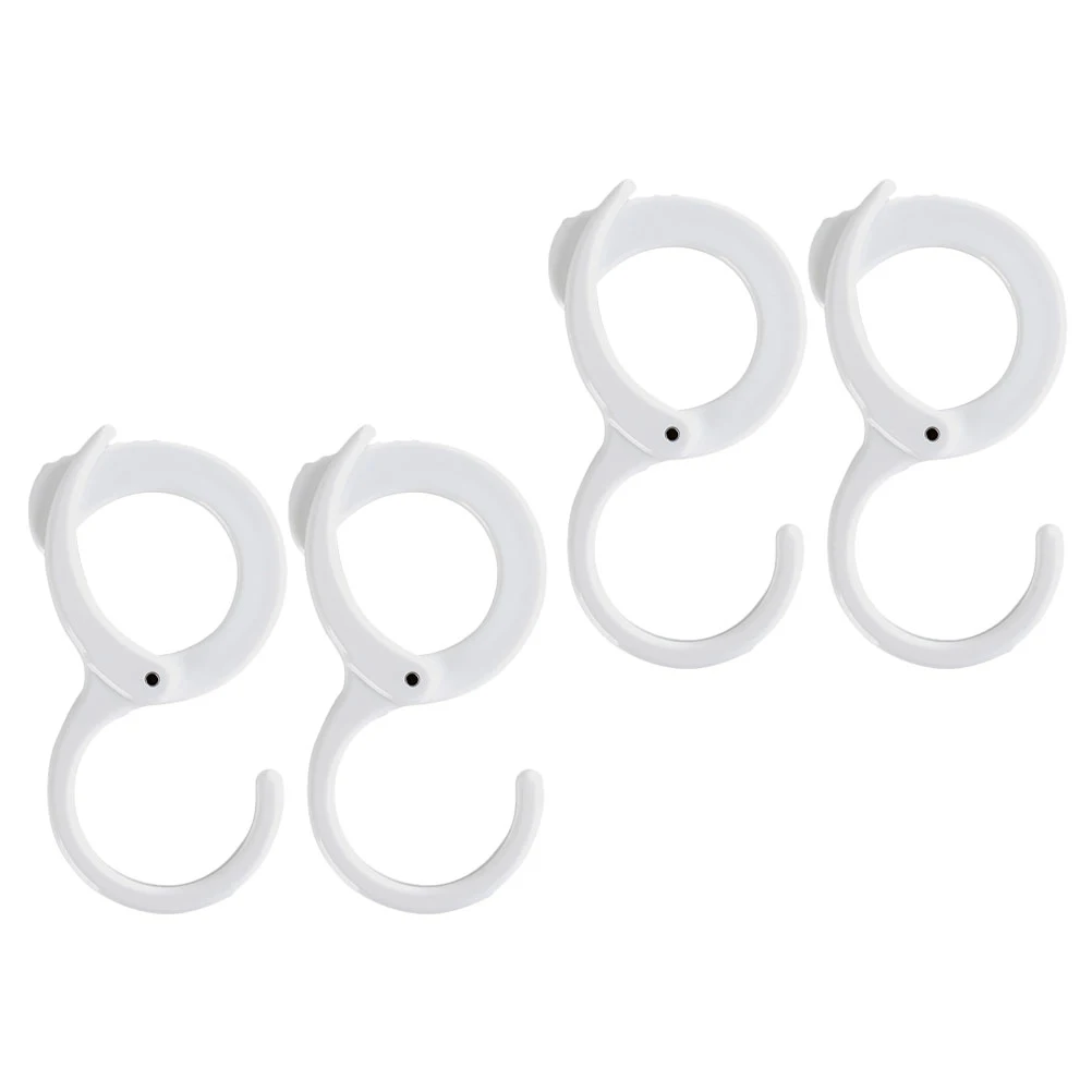 

4pcs Adjustable Hooks Clasp Buckle Hook For Kitchen Bathroom Garage Strong Plastic Hanger Holds 4Kg Organizer