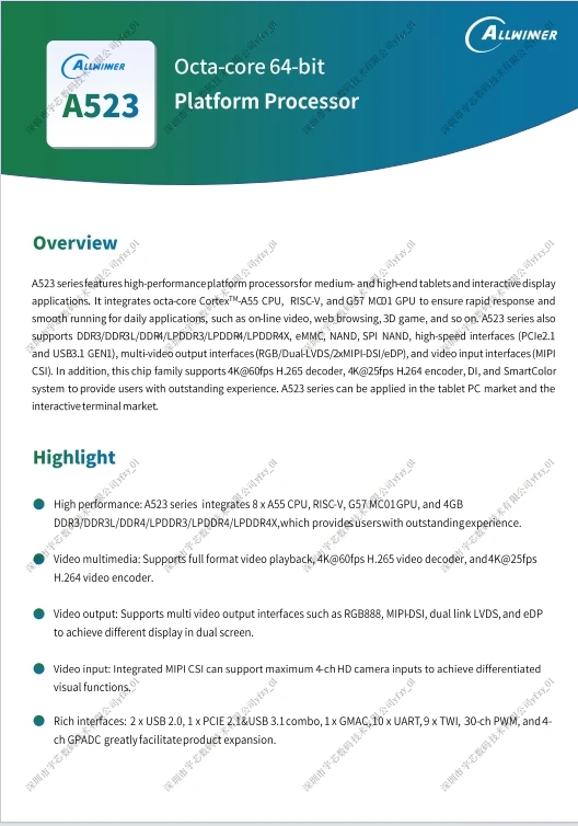 HelperBoard A523 development board octa-core Android 13  linux core board android development board Allwinner support eDP,LVDS