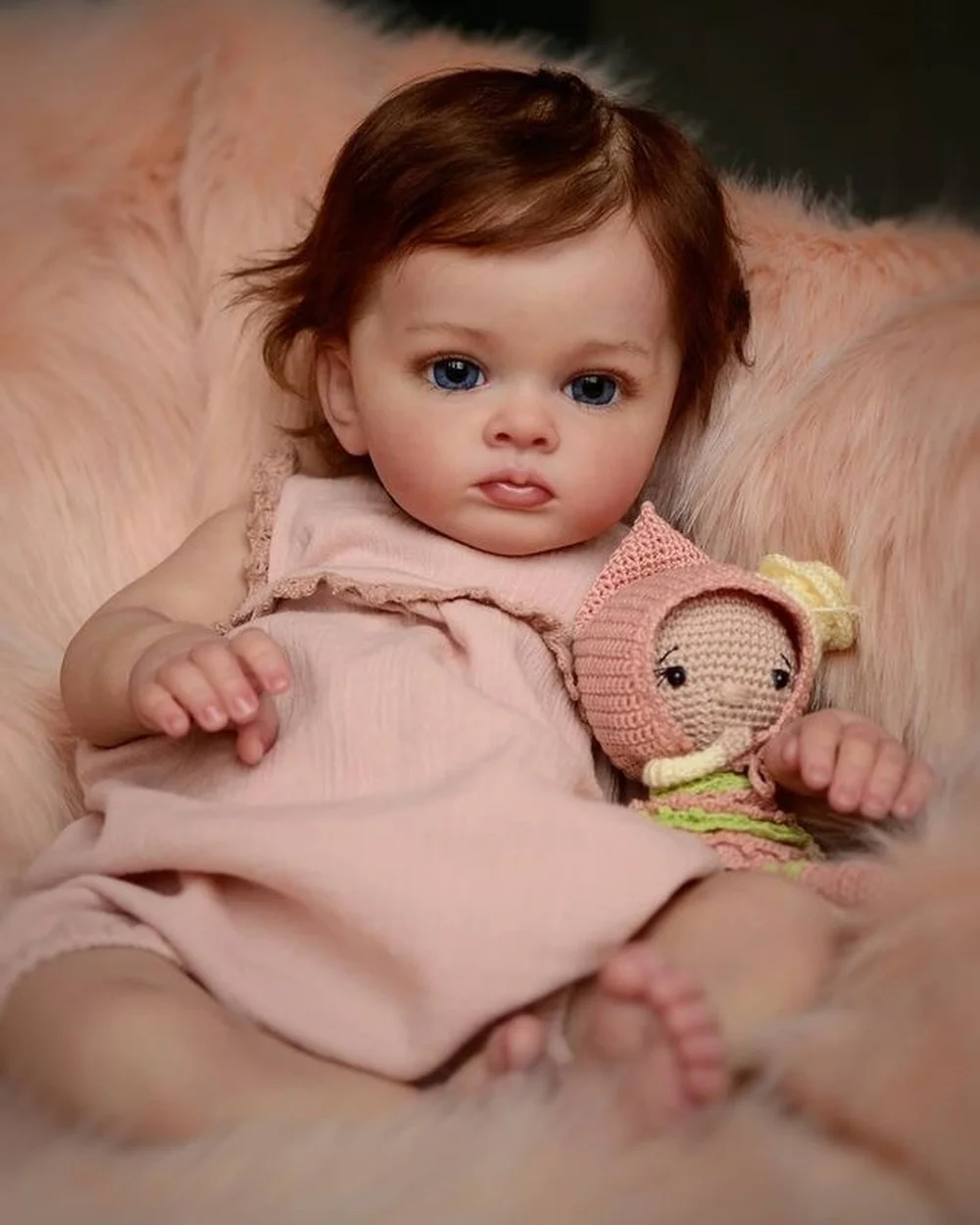 60CM Bebe Reborn Toddler Girl Doll Tutti Finished Doll Hand Paint Bebe Doll 3D skin multiple Layers Painting Visible Veins