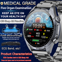 2025 New ECG+PPG Uric Acid Non-Invasive Blood Glucose Smartwatch Men Pulse Therapy Heart Rate Blood Pressure Smart Watch Women