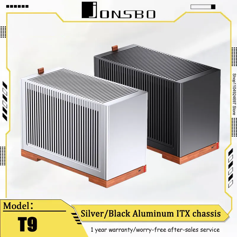 

JONSBO T9 Aluminum Alloy ITX Case Desktop Computer Desktop Host MESH Case Easy To Place About 11L Capacity Black/white Case