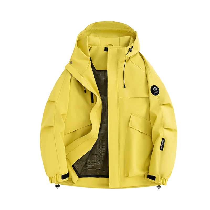 

Ветровка для походов на открытом воздухе, куртка с капюшоном для пар, весна-осень, новая модель, дышащий водонепроницаемый полиэстер